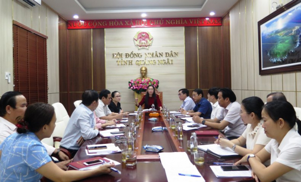 Thường trực HĐND tỉnh Quảng Ngãi họp cho ý kiến một số nội dung UBND tỉnh trình - ẢNH Q.T